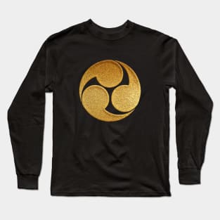 Hidari Mitsu Tomoe Kamon Long Sleeve T-Shirt